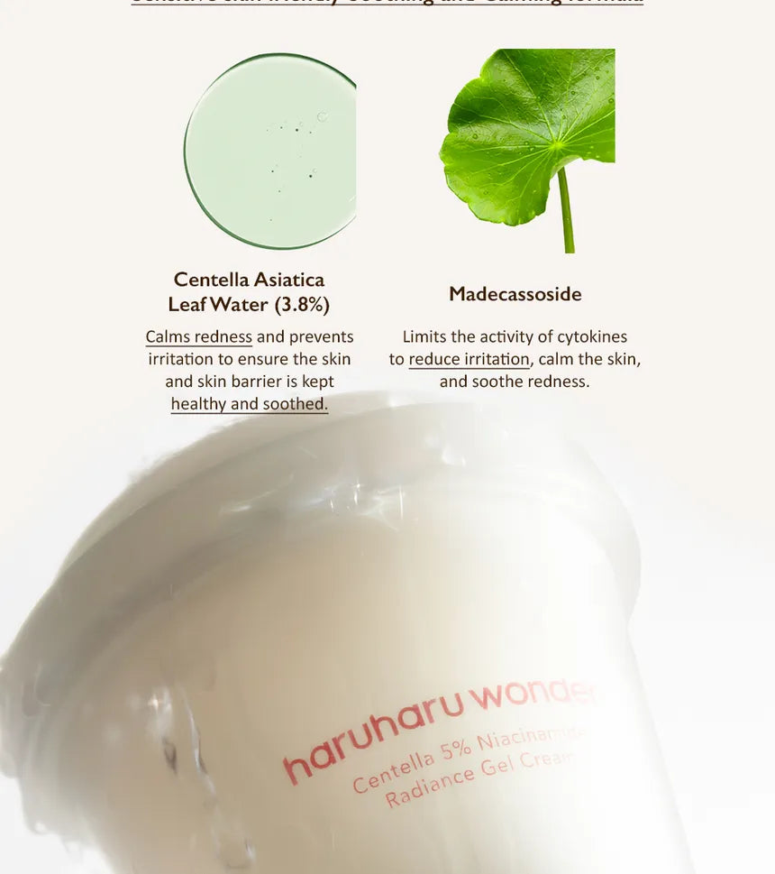 Haruharu Wonder Centella 5% Niacinamide Radiance Gel Cream 90gm