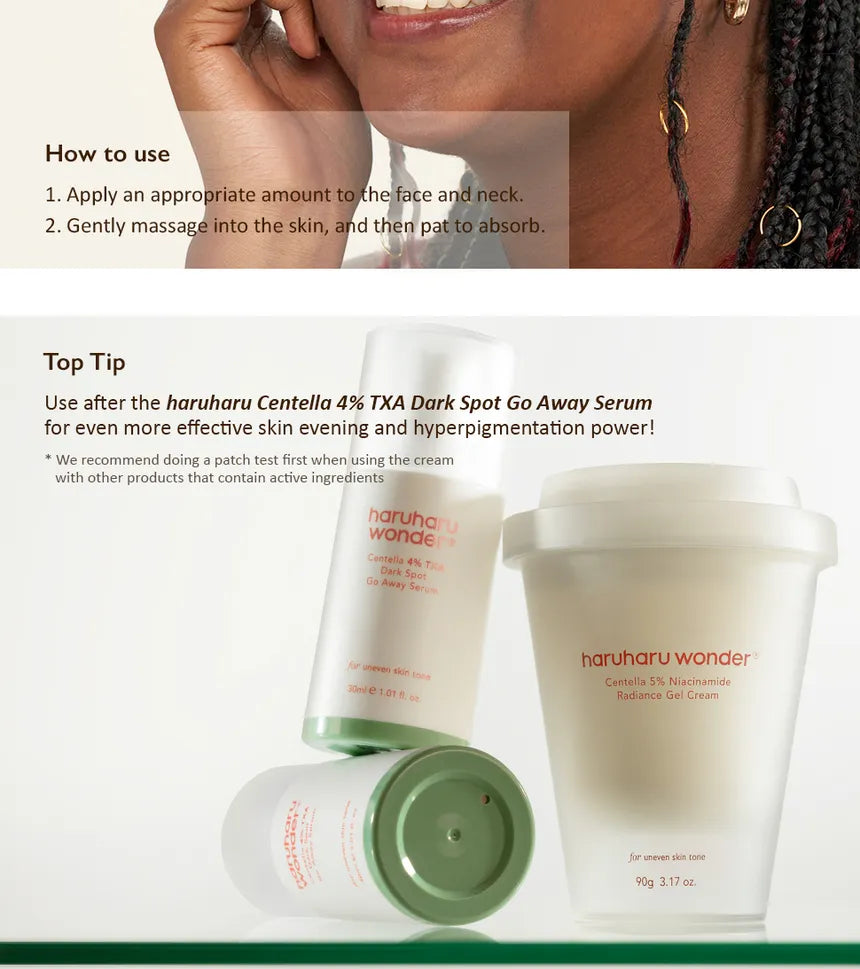 Haruharu Wonder Centella 5% Niacinamide Radiance Gel Cream 90gm