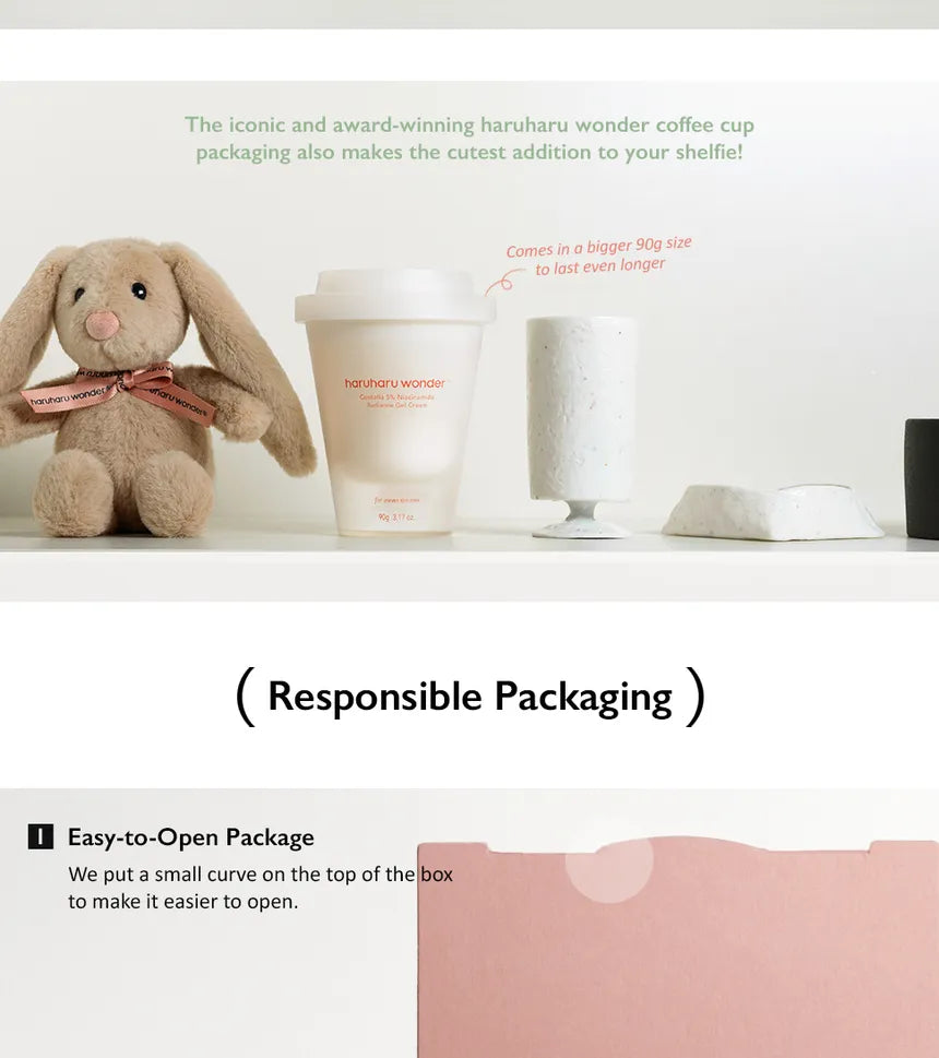 Haruharu Wonder Centella 5% Niacinamide Radiance Gel Cream 90gm