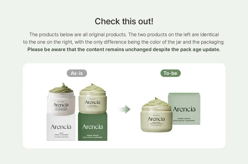 Arencia Fresh Green Rice Mochi Cleanser 120g