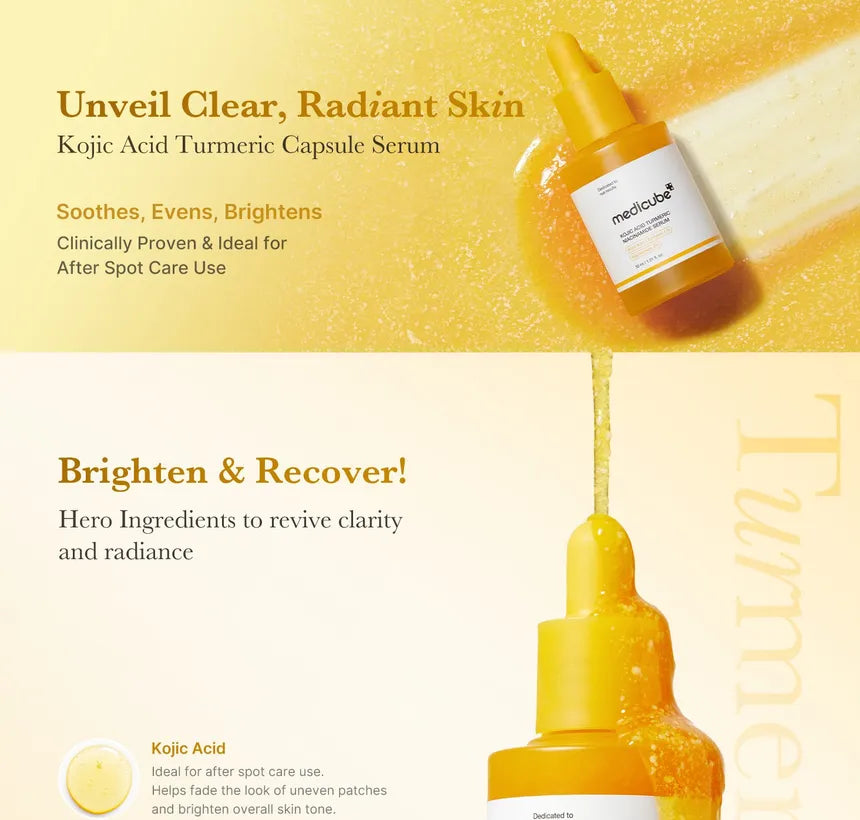 Medicube Kojic Acid Turmeric Niacinamide Serum 30Ml